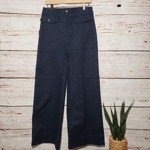 J Crew Officer patch-pocket wide-leg pant